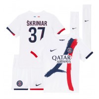 Fotbalové Dres Paris Saint-Germain Milan Skriniar #37 Dětské Venkovní 2024-25 Krátký Rukáv (+ trenýrky)